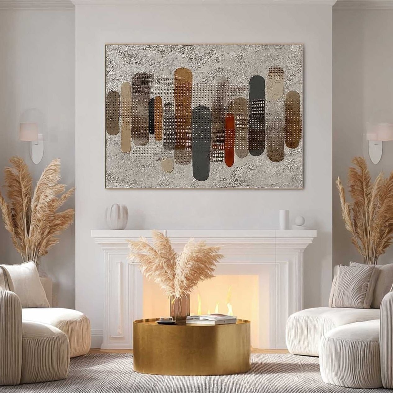 Wabi Sabi 3D Impasto Textured Wall Artt EC0027 - Viral Wall Art